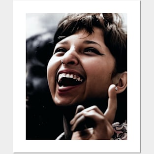 Colorized The Laugh Vintage Portrait Posters and Art